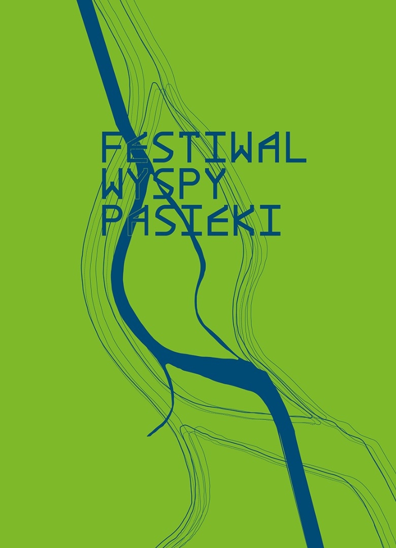 banerek informacyjny z napisem festiwal wyspy pasieki 