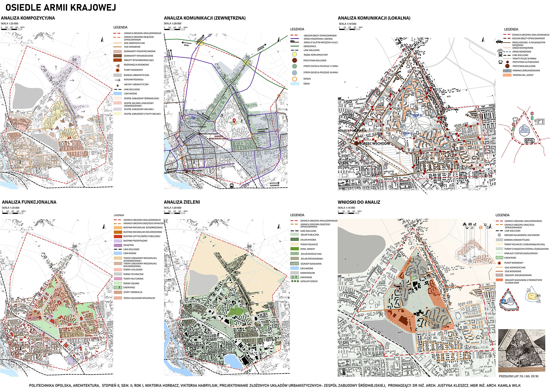 plansza ukazując możliwe realizacje architektoniczne na osiedlu, rysunki techniczne, wizualizacje koncepcji