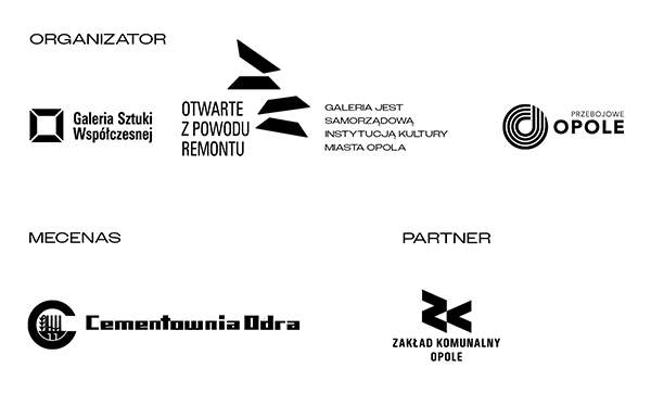 loga współorganizatorów wystawy w tym cementownia odra sa i zakład komunalny w opolu