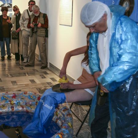 performance Krzysztofa Zarębskiego