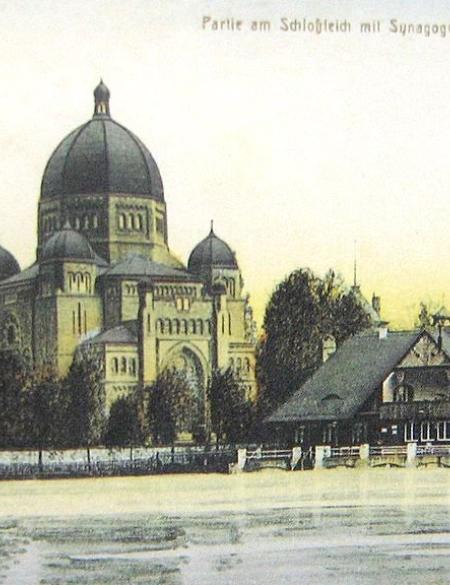 zdjęcie ukazuje Nową Synagogę w Opolu, widok 