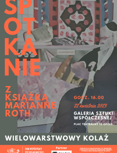 banerek, informacje o spotkaniu o życiu Marianny Roth. 