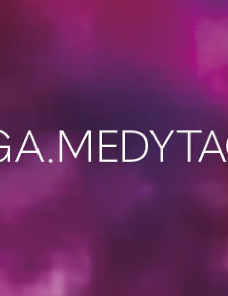 baner z informacją joga i medytacja