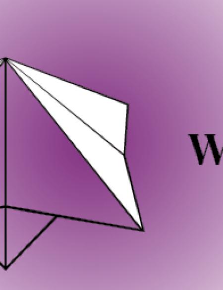 baner informacyjny, napis wykład, fioletowe tło