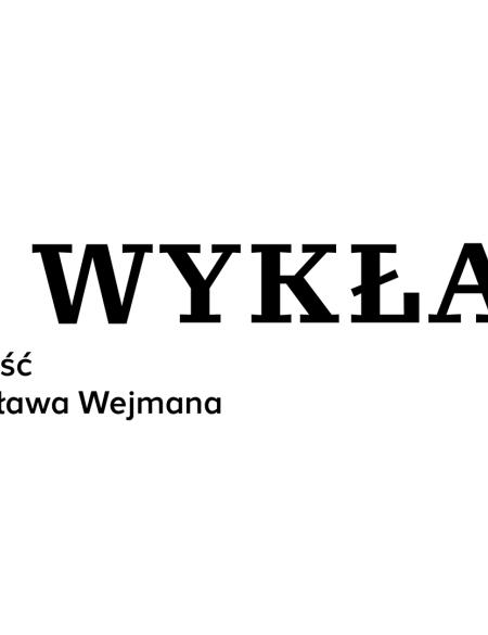 benerek informacyjny. napis wykład, twórczość mieczysława wejmana