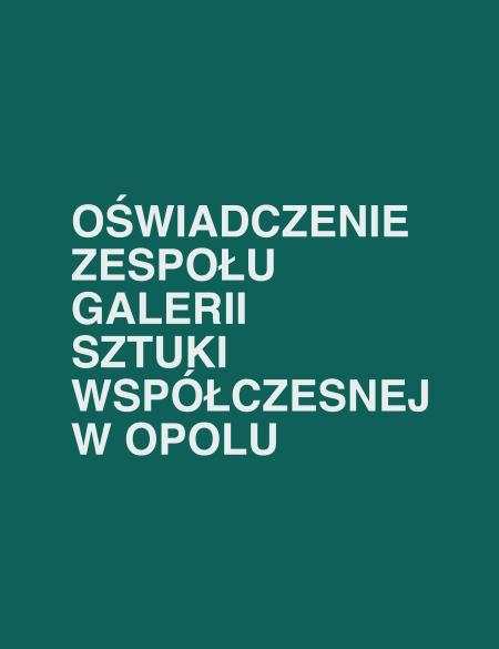 oświadczenie