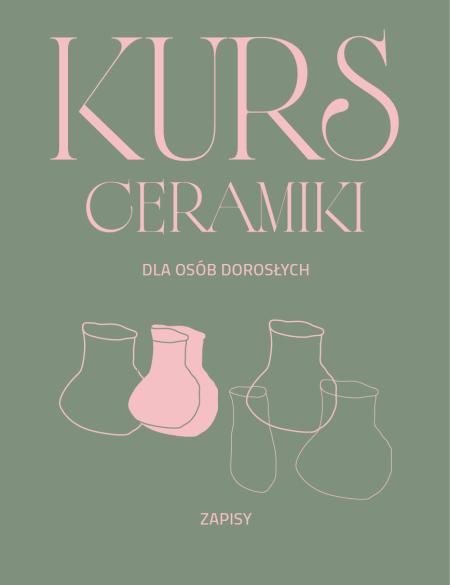 baner informacyjny, kurs ceramiki 