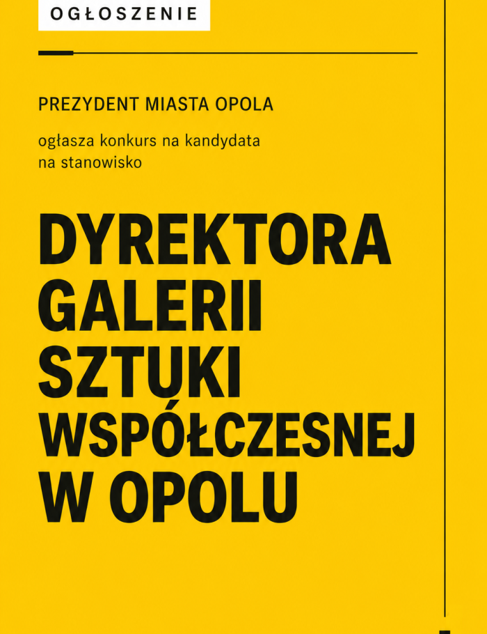 baner informacyjny. konkurs na dyrektora gsw
