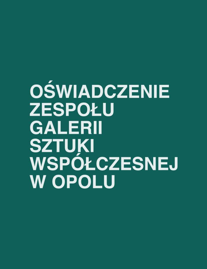 oświadczenie