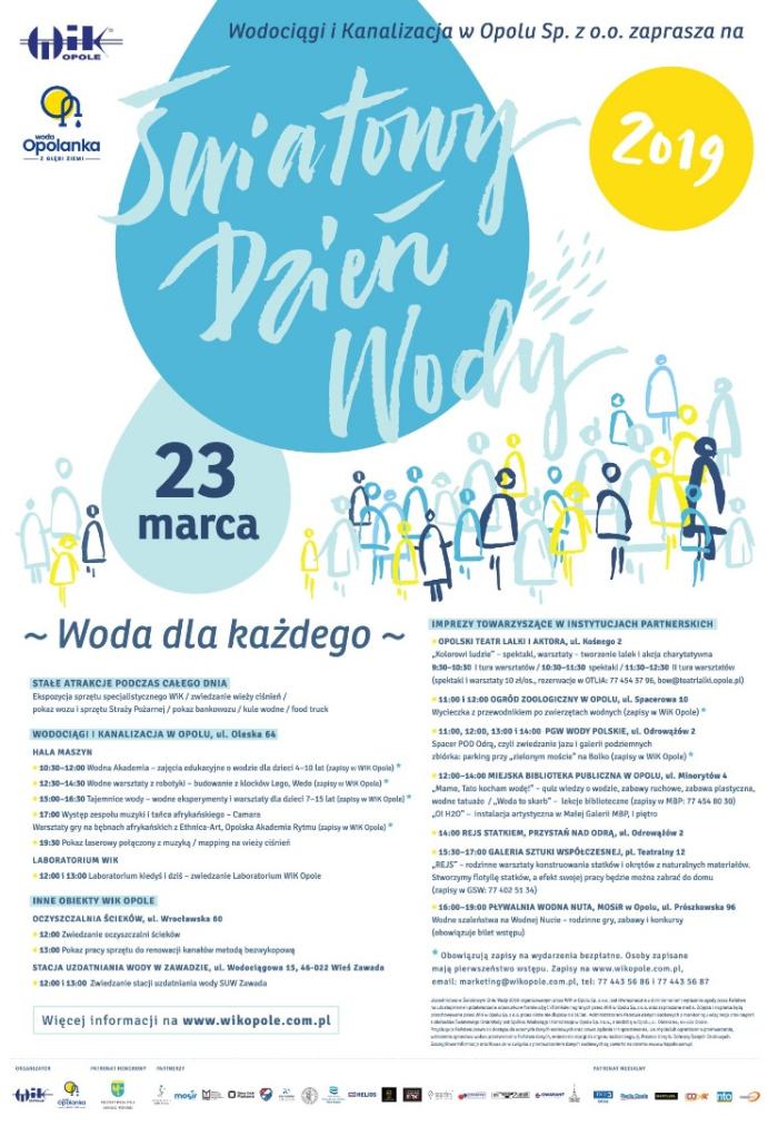 Światowy Dzień Wody plakat WiK Opole
