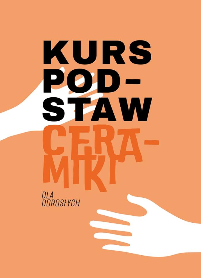 banerek informacyjny, pomarańczowe tło, napis: kurs podstaw ceramiki