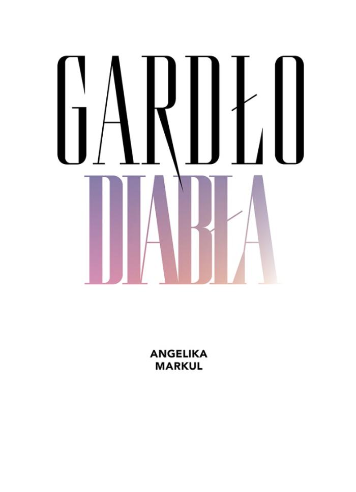 baner informacyjny. napis gardło diabła. angelika markul