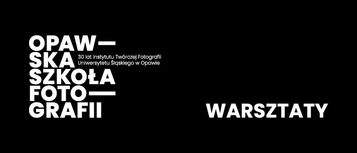 bannerek informacyjny. warsztaty i tytuł wystawy. 