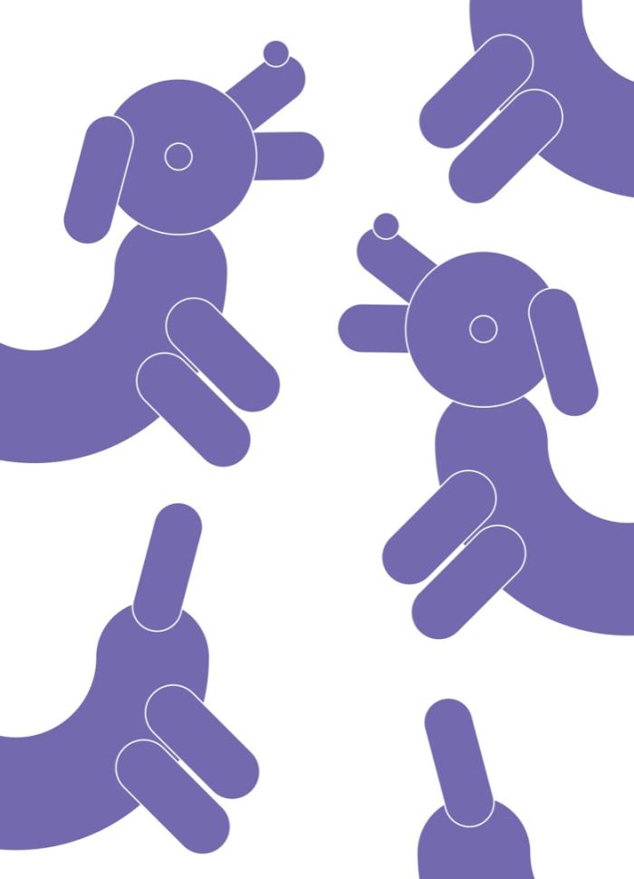 pieski, schemat odbijany jak pieczątka