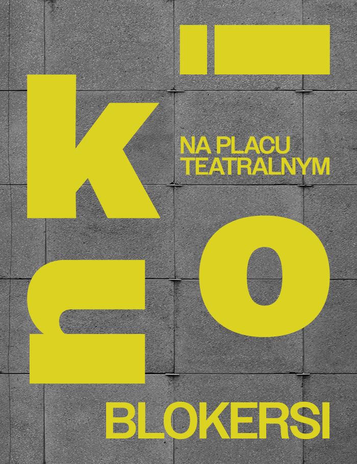 napis kino na placu teatralnym - blokersi
