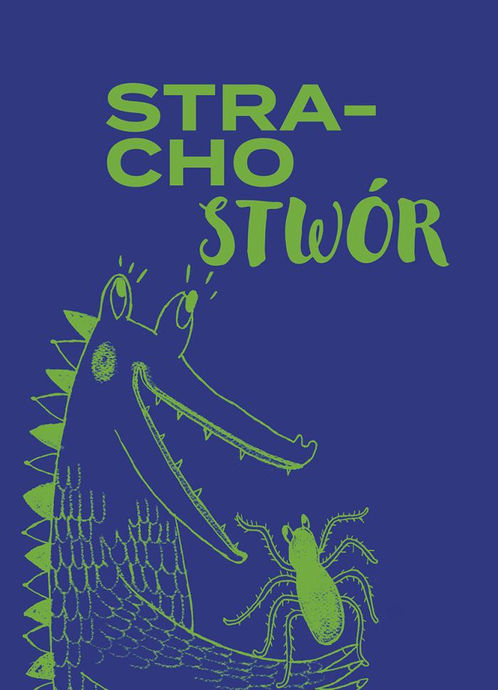 banerk konkursowy. strachostwór, grafika ukazująca krokodyla w tle