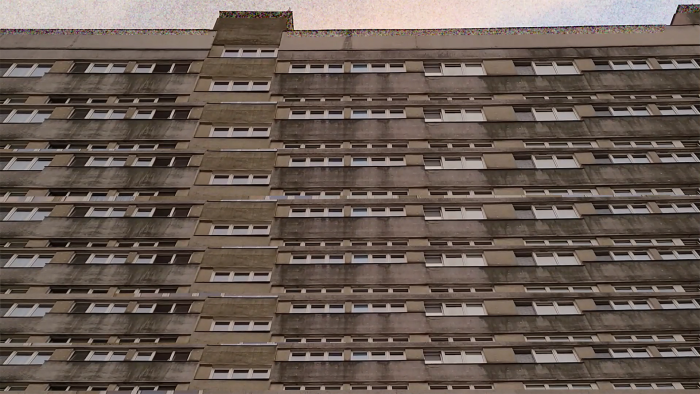 fotos z filmu Kozłowska, widok na blok