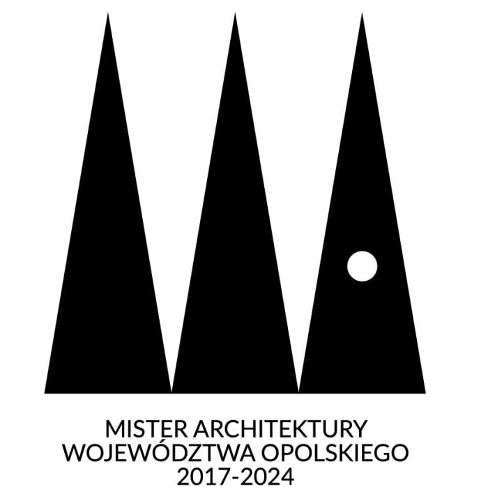 logo mistera architektury, trzy trójkąty ostre