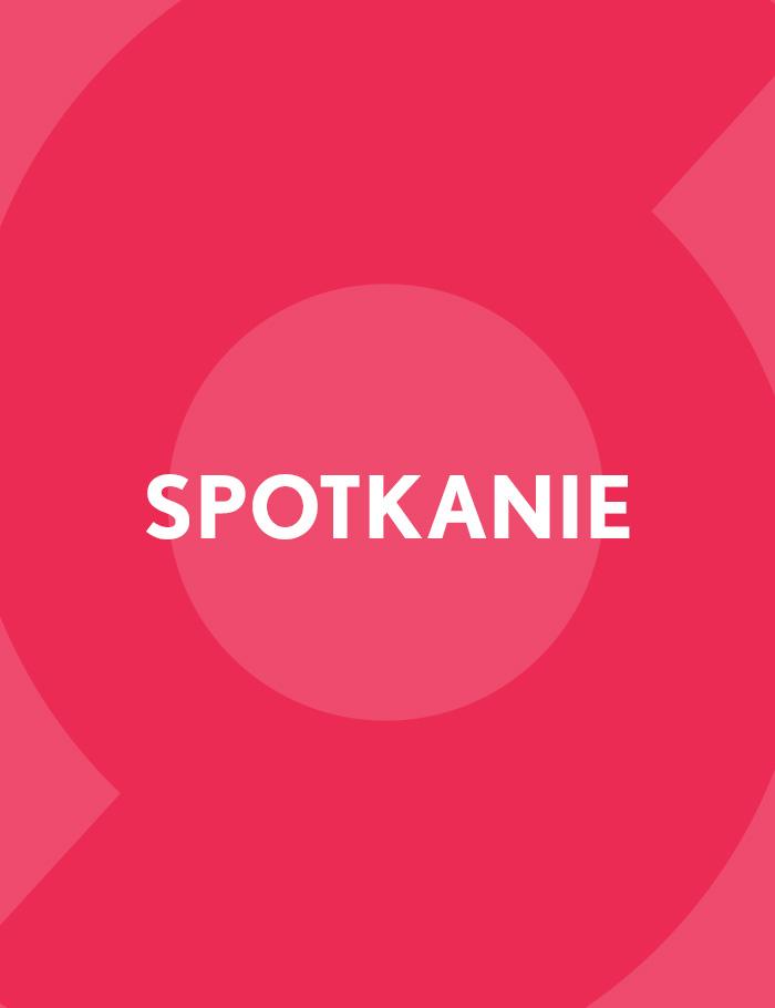 baner informacyjny z napisem spotkanie