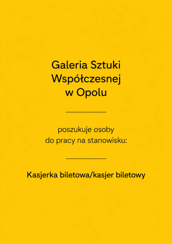 oferta pracy, osoba kasjerska